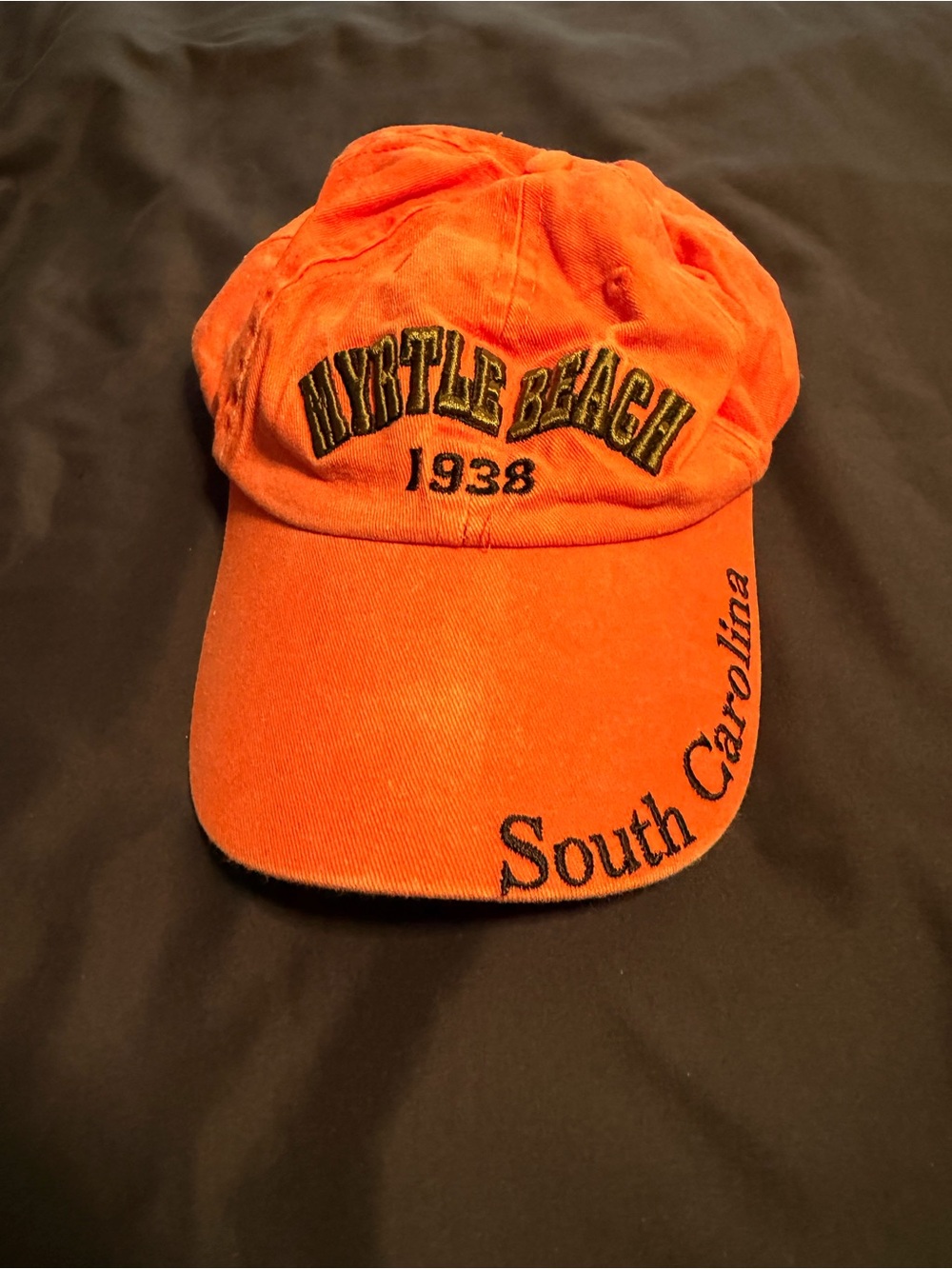 Myrtle Beach Orange Baseball Cap